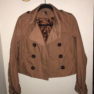 H&M cropped trench coat